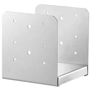 Stainless Steel Adjustable Post Base 152.4x152.4mm | 10 Pack Internal 150x139.7mm Anchor Brackets | For Deck, Porch, Pavilion, Handrail & Railing Support