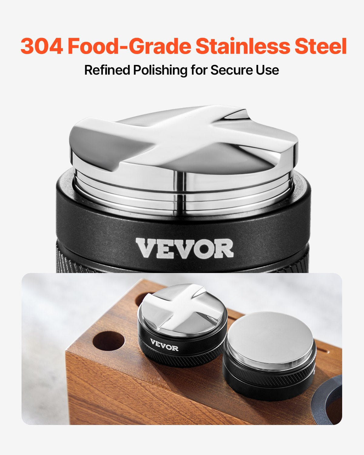 Coffee Distributor 53mm | Adjustable 2-in-1 Espresso Tool