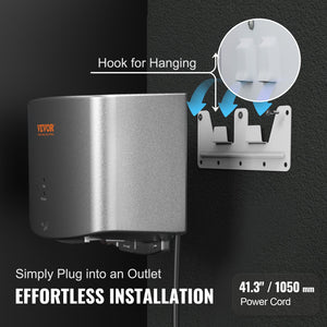 Commercial Hand Dryer 1400W | Automatic High-Speed Warm Air | Low Noise Design