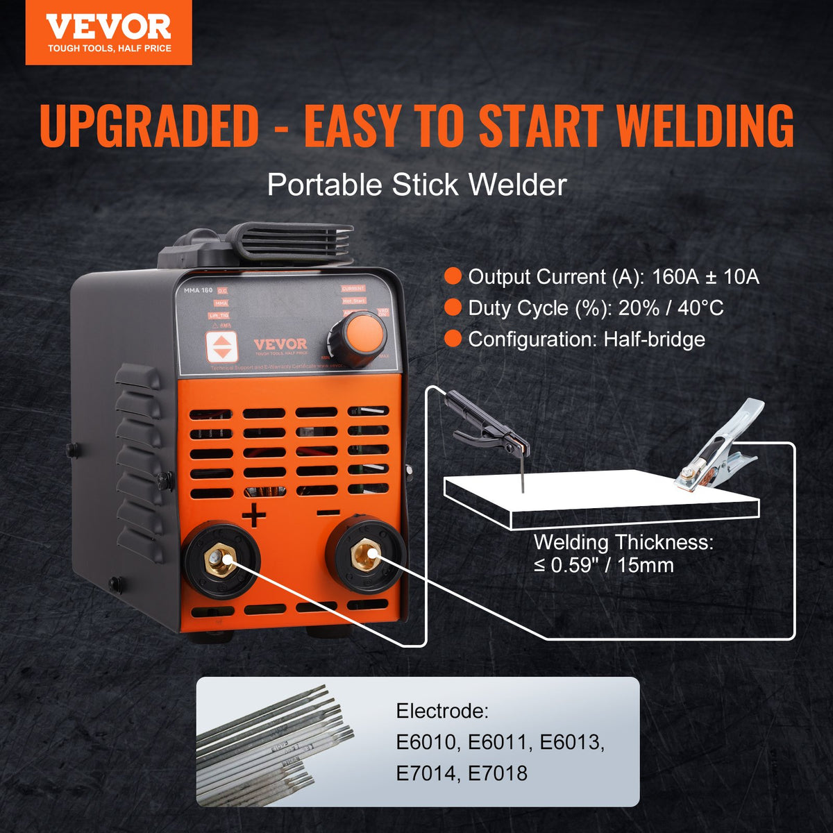 ARC Stick Welder | 220V 120A 2-in-1 Lift TIG Welding Machine