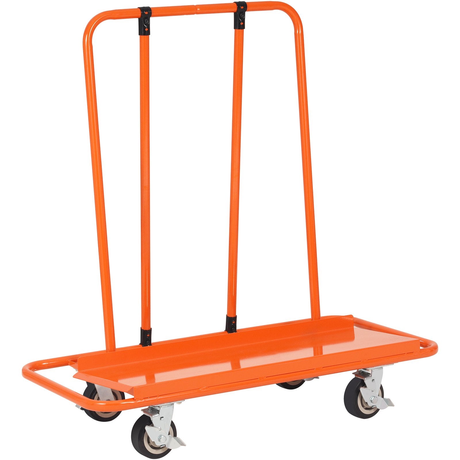 Drywall Cart 3000lbs Capacity | 45.28"x21.8" Deck | Heavy Duty Sheet Panel Dolly with 5" Swivel Wheels | For Garage, Warehouse & Construction Use