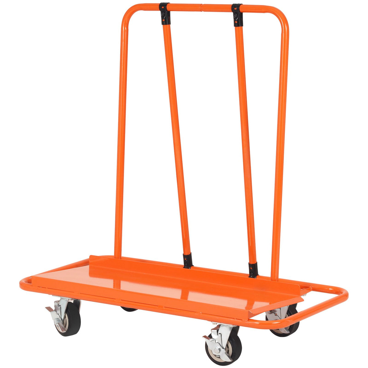 Drywall Cart 3000lbs Capacity | 45.28"x21.8" Deck | Heavy Duty Sheet Panel Dolly with 5" Swivel Wheels | For Garage, Warehouse & Construction Use