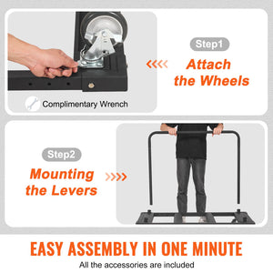Drywall Cart 1800lbs Capacity | 45.28"x29.13" Deck | Heavy Duty Panel Dolly with 5" Swivel Wheels | For Sheetrock, Lumber & Wall Panel Handling