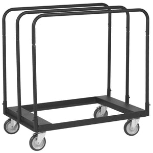 Drywall Cart 1500lbs Capacity | 36.02"x24.02" Deck | Heavy Duty Panel Dolly with 5" Swivel Wheels | For Sheetrock, Lumber & Panel Transport