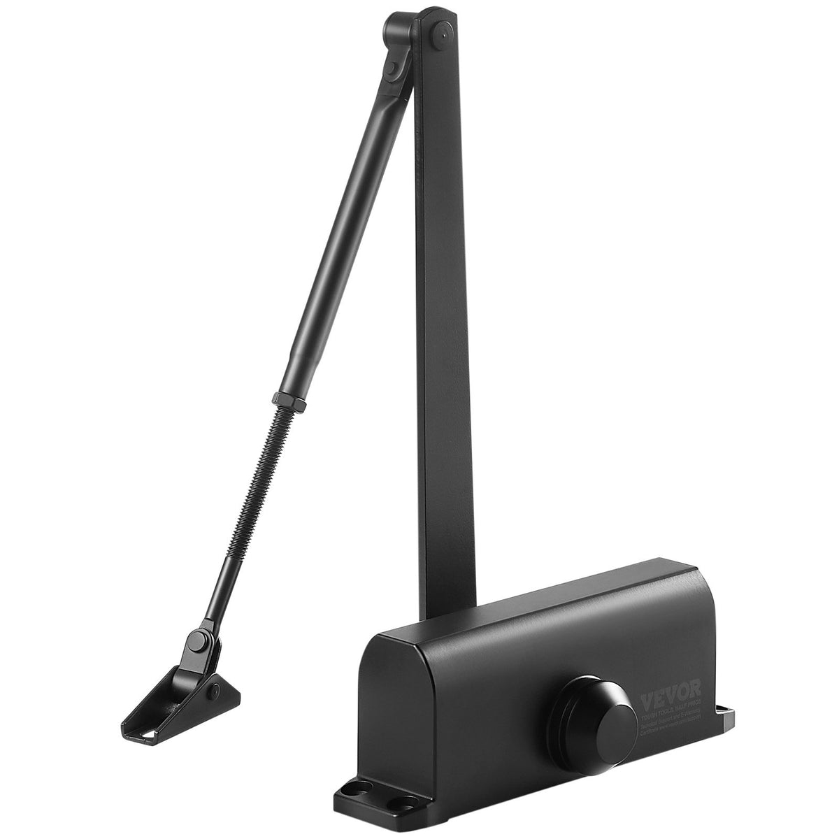 Door Closer | Automatic Hydraulic Size Adjustable | Heavy Duty Cast Aluminum | Black