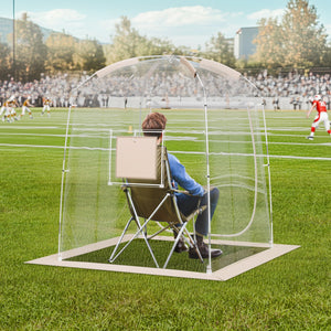 Sports Tent | Instant 1 Person Bubble Shelter | Clear Weatherproof Design for Outdoor Viewing