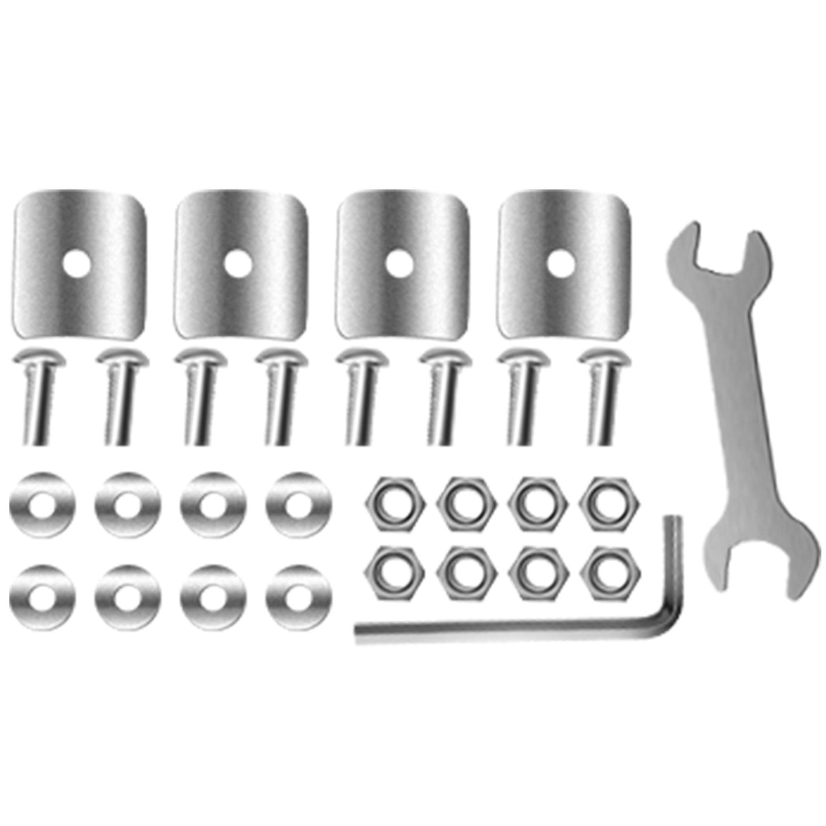 Stainless Steel Prep Table 1520x450x855mm | Commercial Kitchen Work Table with 2 Adjustable Undershelves | Heavy Duty BBQ Prep Table for Garage, Home, Warehouse | Silver