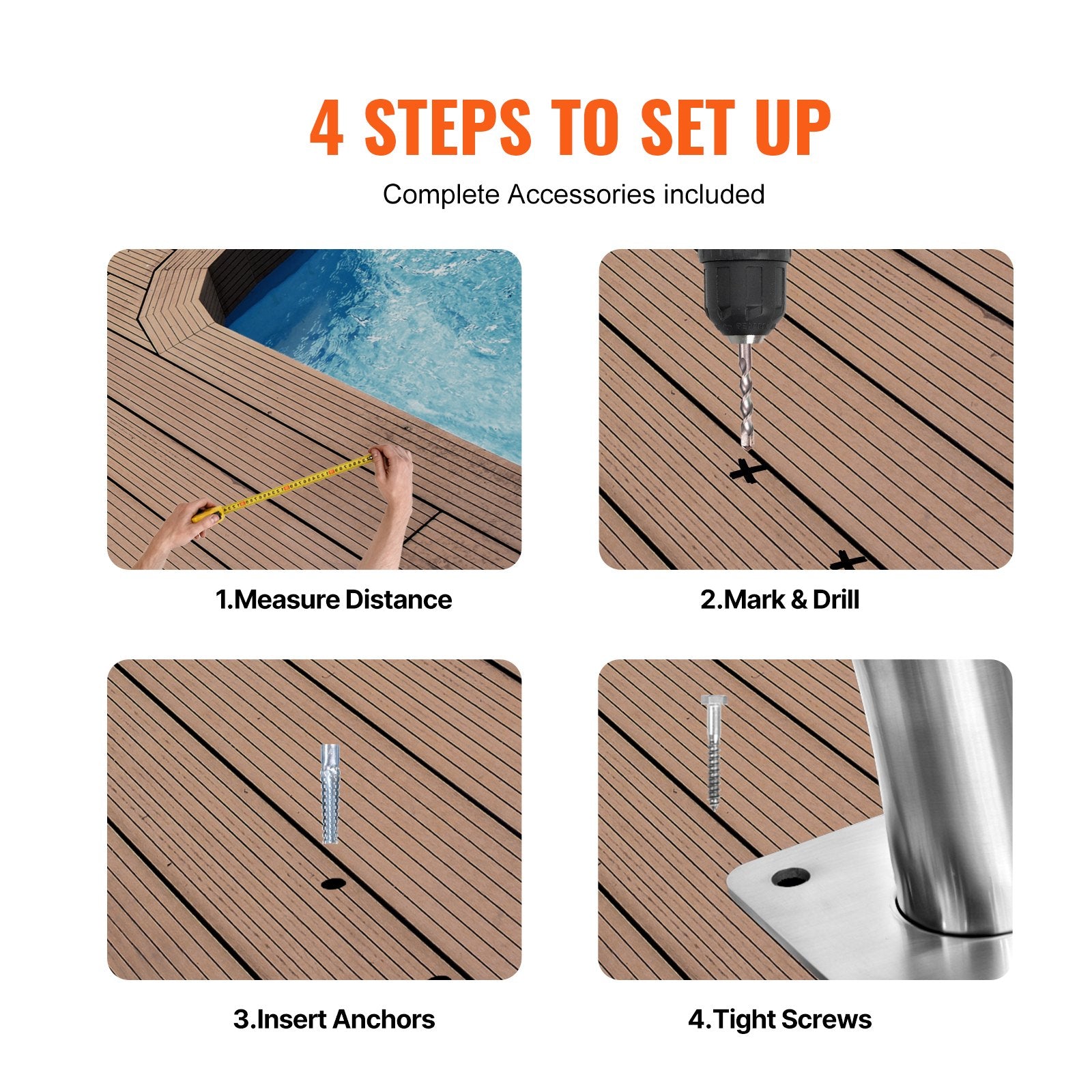 Pool Handrail 2-Pack | 48x36