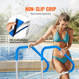 Pool Handrail | 46x37" Stainless Steel Spa Rail | Pre-Built for Indoor/Outdoor