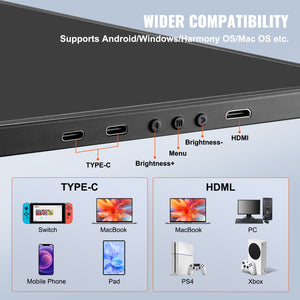 Laptop Screen Extender | 14" Portable 1080P Monitor for 13–17" Laptops