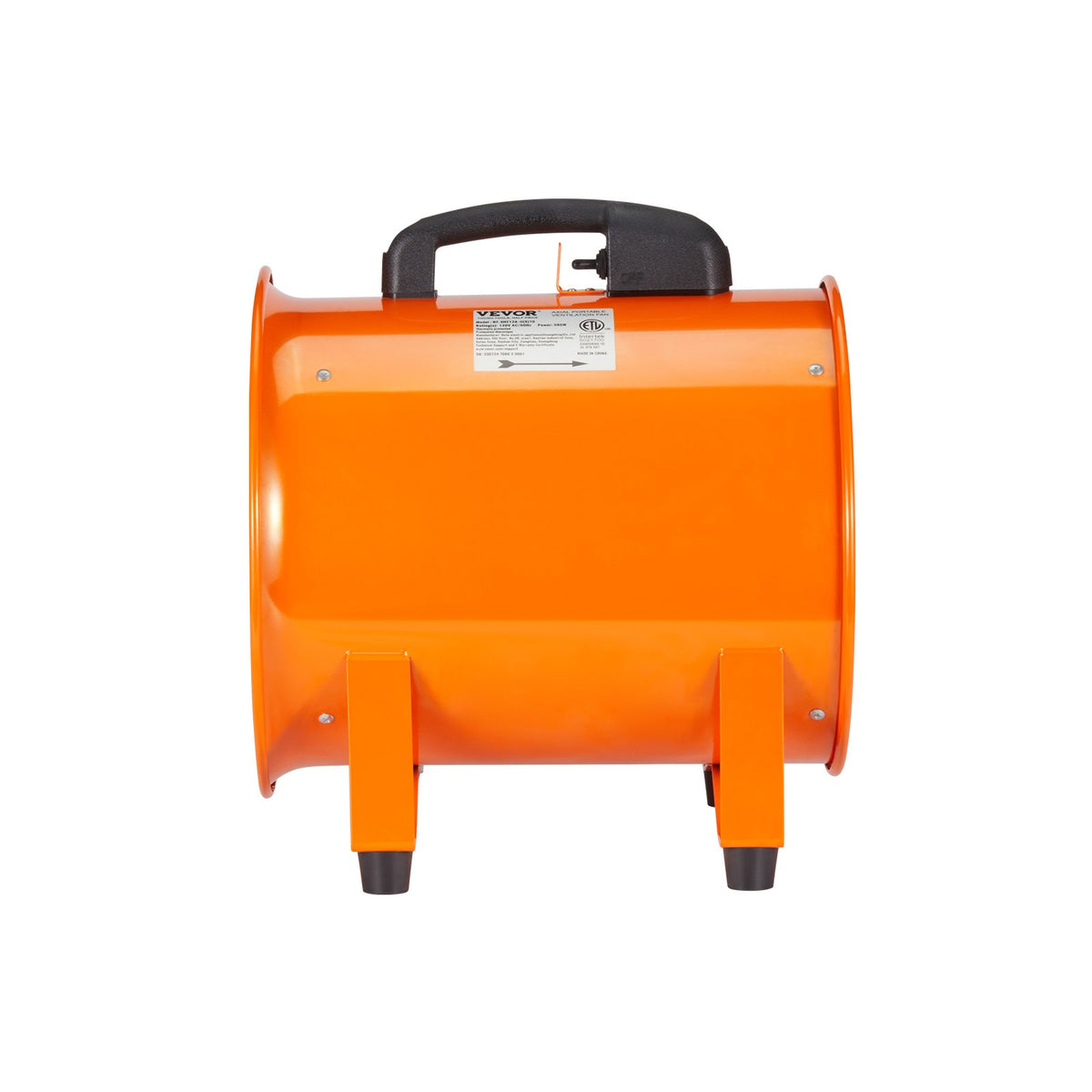 Portable Ventilator 10" | Heavy Duty Cylinder Fan with 5m Duct Hose | 1720CFM