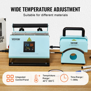 2-in-1 Heat Press | Tumbler & Hat Press Machine for Sublimation
