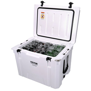 Insulated Cooler 65qt | Holds 65 Cans | Heavy Duty Ice Chest with Handle | 6-Day Ice Retention for Camping, Beach & Travel