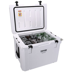 Insulated Cooler 65qt | Holds 65 Cans | Heavy Duty Ice Chest with Handle | 6-Day Ice Retention for Camping, Beach & Travel
