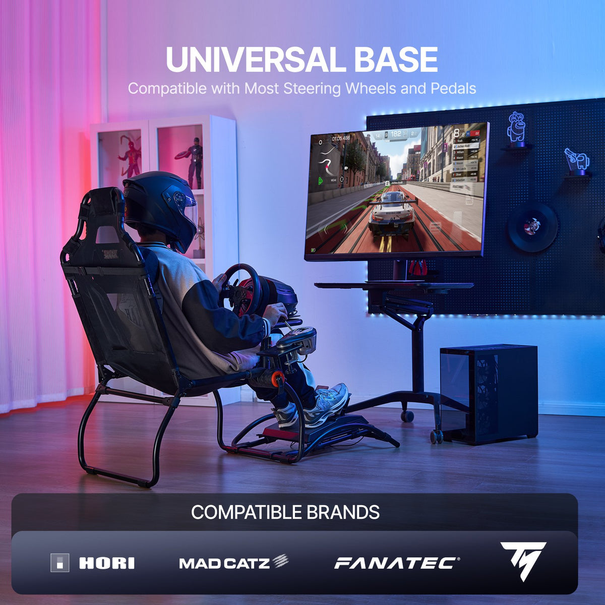 Racing Wheel Stand | Foldable for Logitech G923/G920/G29 | Compact Design