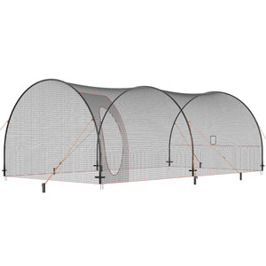 Baseball Batting Cage | 22x12x8ft Softball & Baseball Hitting Cage Net and Frame | Portable Practice Pitching Cage with Carry Bag | Heavy Duty Enclosed Netting | Backyard Training 670cm