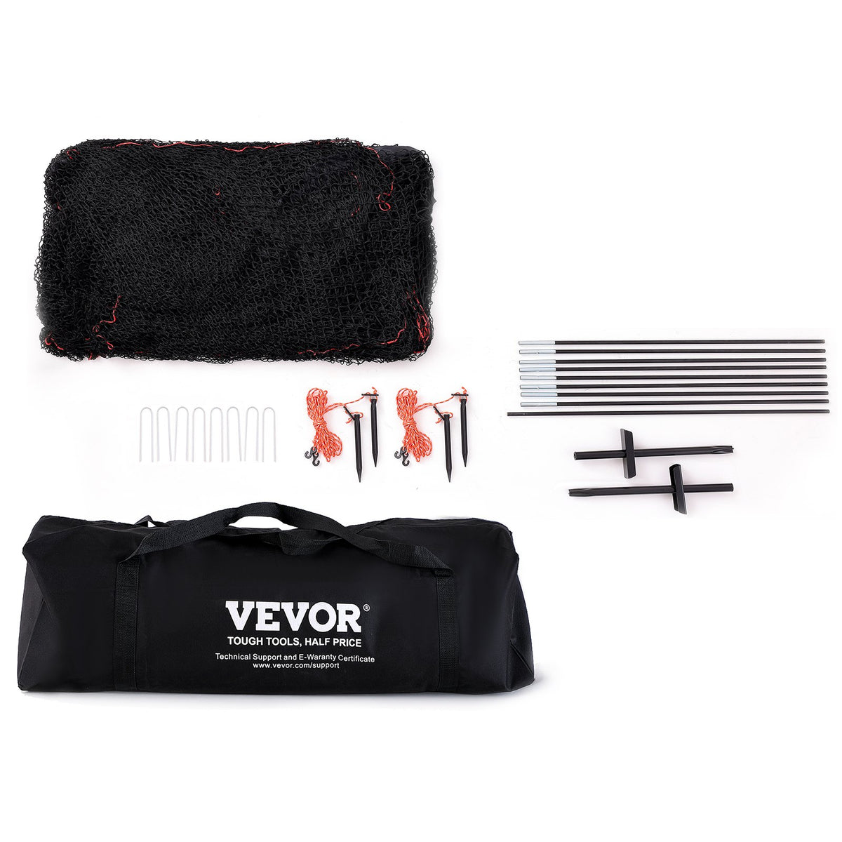 Baseball Batting Cage | 22x12x8ft Softball & Baseball Hitting Cage Net and Frame | Portable Practice Pitching Cage with Carry Bag | Heavy Duty Enclosed Netting | Backyard Training 670cm