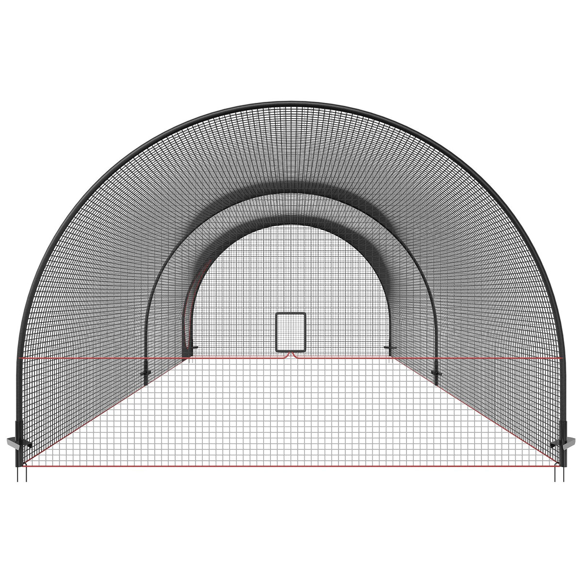 Baseball Batting Cage | 22x12x8ft Softball & Baseball Hitting Cage Net and Frame | Portable Practice Pitching Cage with Carry Bag | Heavy Duty Enclosed Netting | Backyard Training 670cm