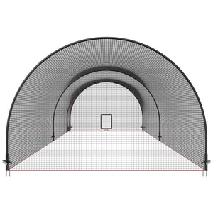 Baseball Batting Cage | 22x12x8ft Softball & Baseball Hitting Cage Net and Frame | Portable Practice Pitching Cage with Carry Bag | Heavy Duty Enclosed Netting | Backyard Training 670cm