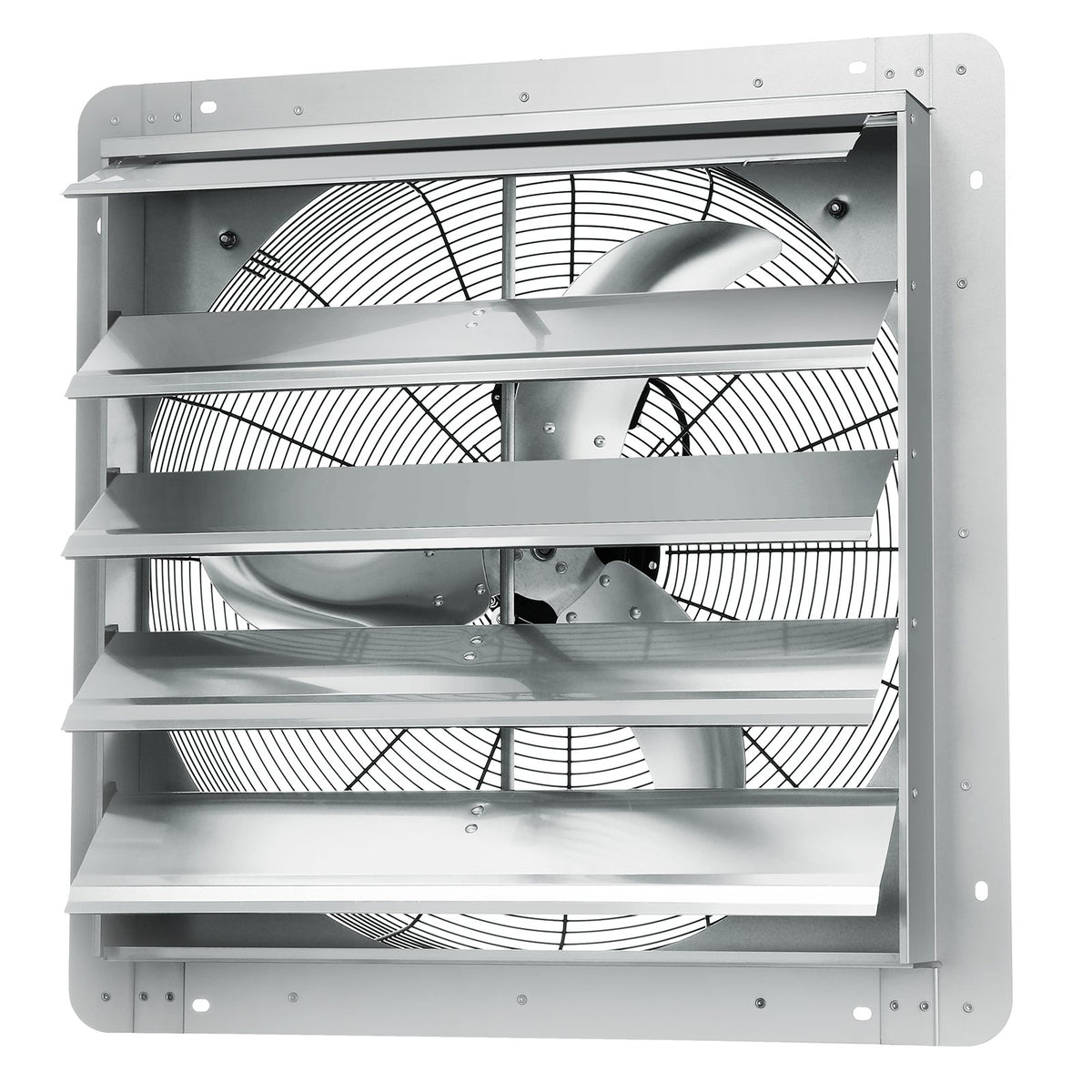 Shutter Exhaust Fan | 610mm 2892 CFM Wall-Mount Vent Fan | 1400 RPM Aluminum AC Motor