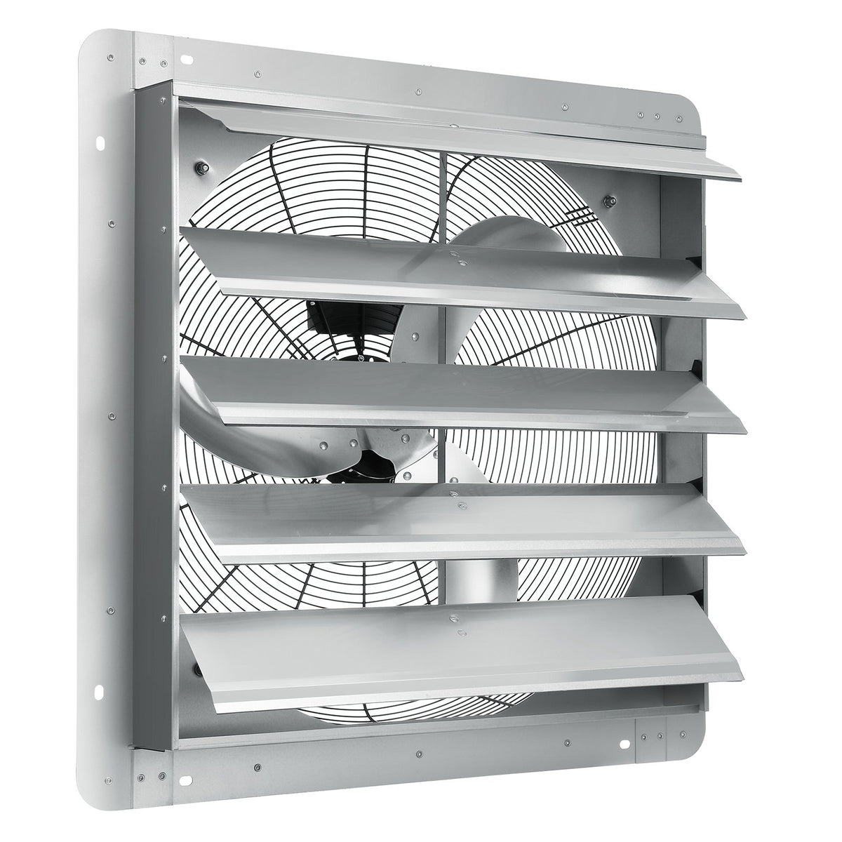 Shutter Exhaust Fan | 610mm 2892 CFM Wall-Mount Vent Fan | 1400 RPM Aluminum AC Motor