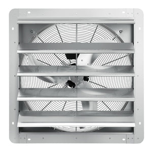 Shutter Exhaust Fan | 610mm 2892 CFM Wall-Mount Vent Fan | 1400 RPM Aluminum AC Motor