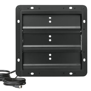 Shutter Exhaust Fan | 254mm EC-Motor Wall Vent Fan with Temp & Humidity Controller | 843 CFM Variable Speed for Greenhouse & Garage