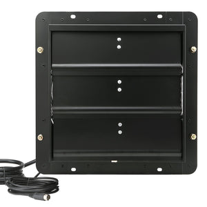 Shutter Exhaust Fan | 356mm EC-Motor Wall Vent Fan with Temp & Humidity Controller | 1024 CFM Variable Speed