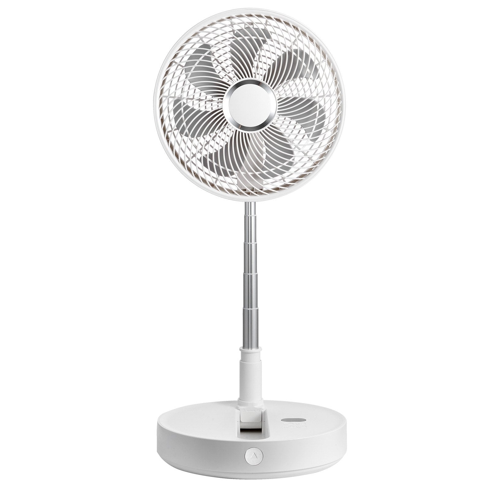 Foldable Oscillating Fan 12 Inch | 7200mAh Rechargeable Desk & Floor Fan | 4 Speeds | Remote Control & Quiet Operation