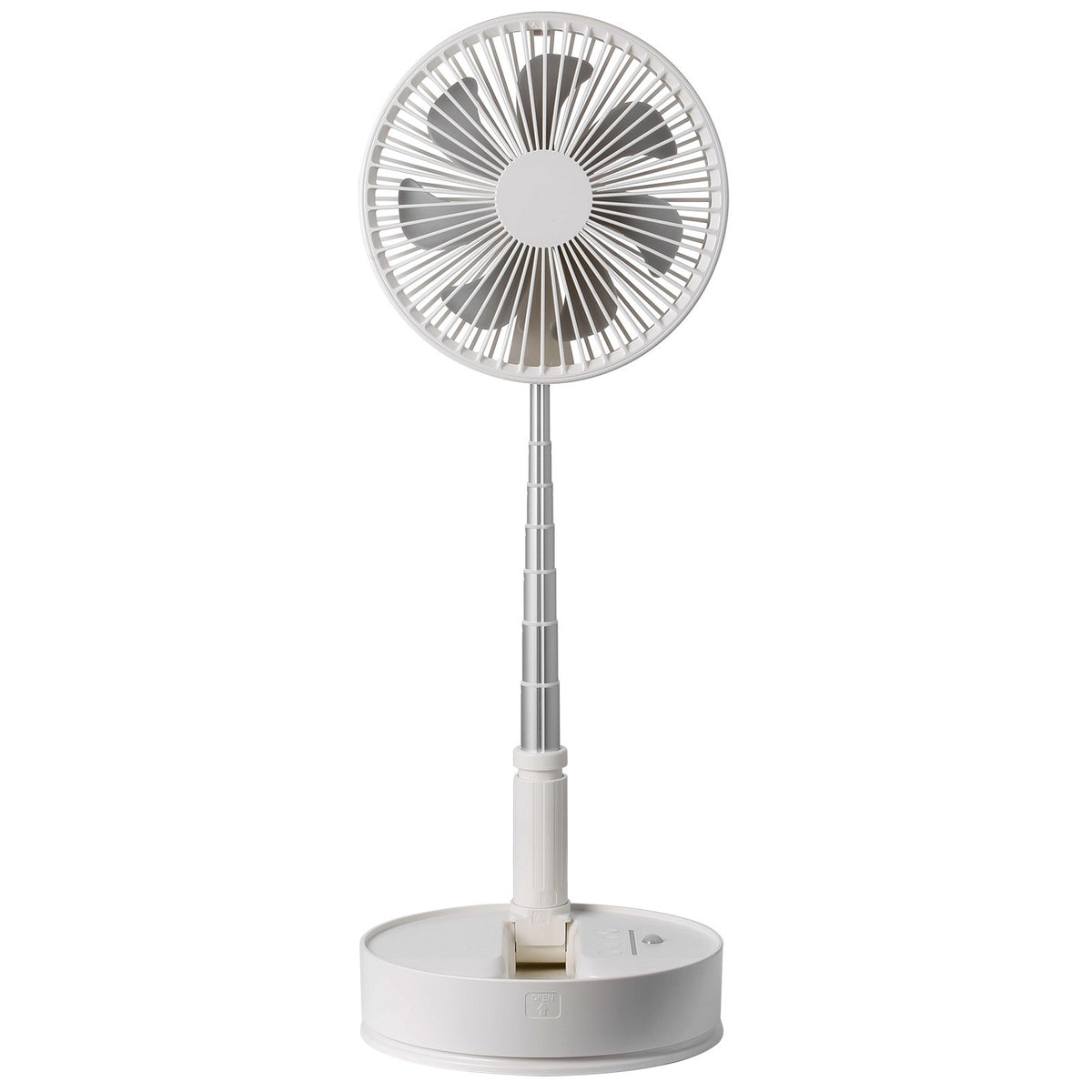Foldable Oscillating Fan 8 Inch | Rechargeable 7200mAh Portable Desk & Floor Fan with Remote | 4 Speeds | Quiet Operation