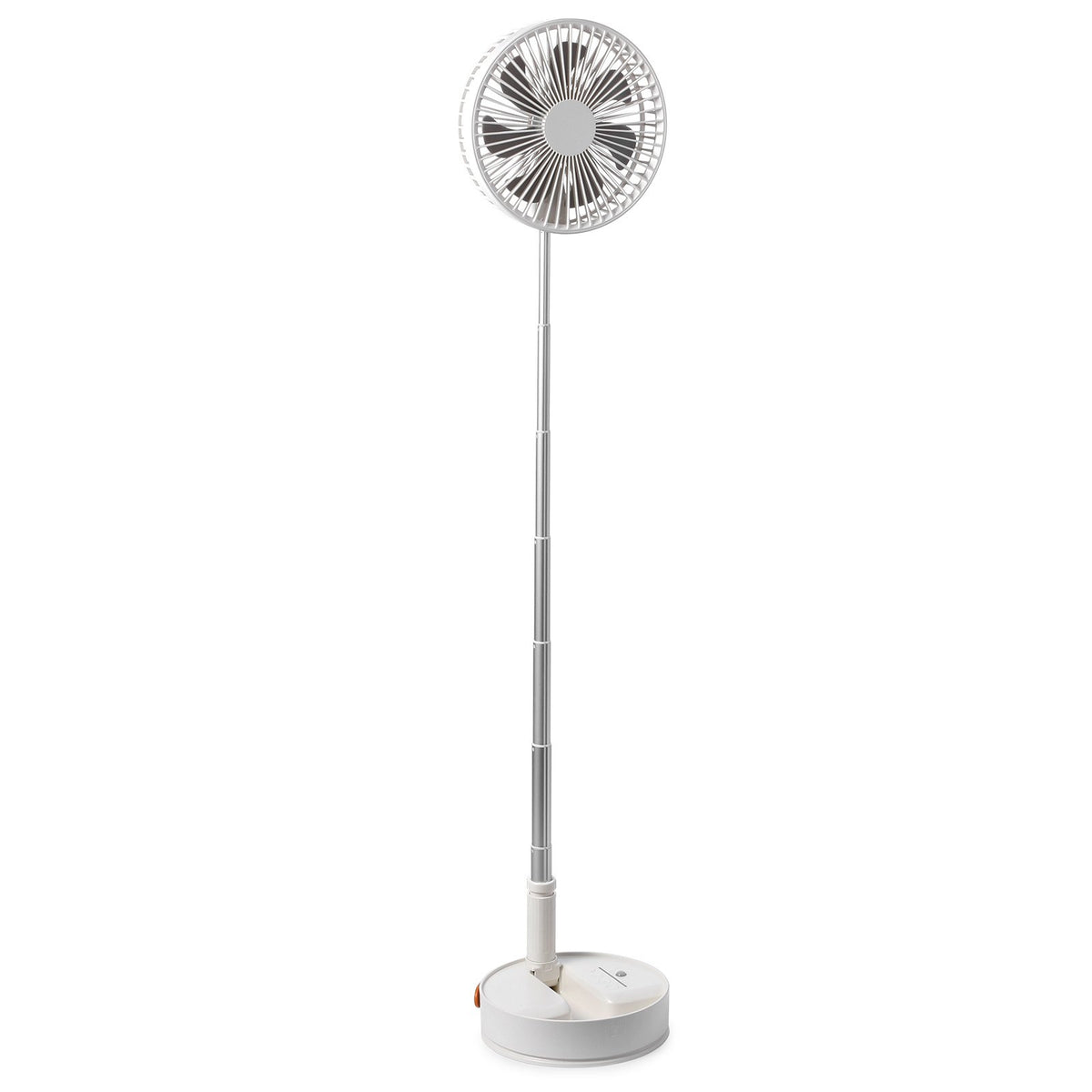 Foldable Oscillating Fan 8 Inch | Rechargeable 7200mAh Portable Desk & Floor Fan with Remote | 4 Speeds | Quiet Operation