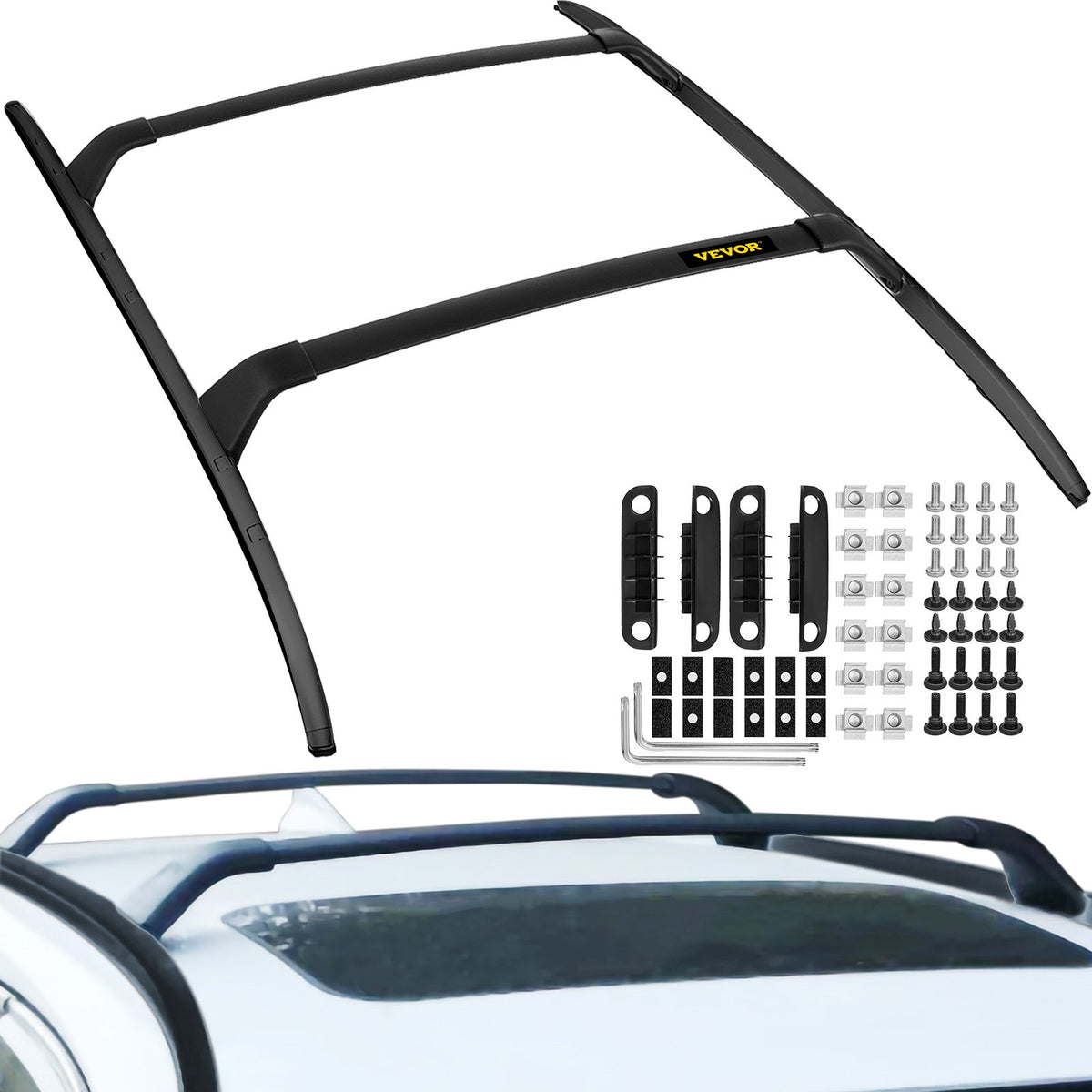 Roof Rack Cross Bars | Fits Mazda CX-5 2017–2021 | 4-Piece Rail Set
