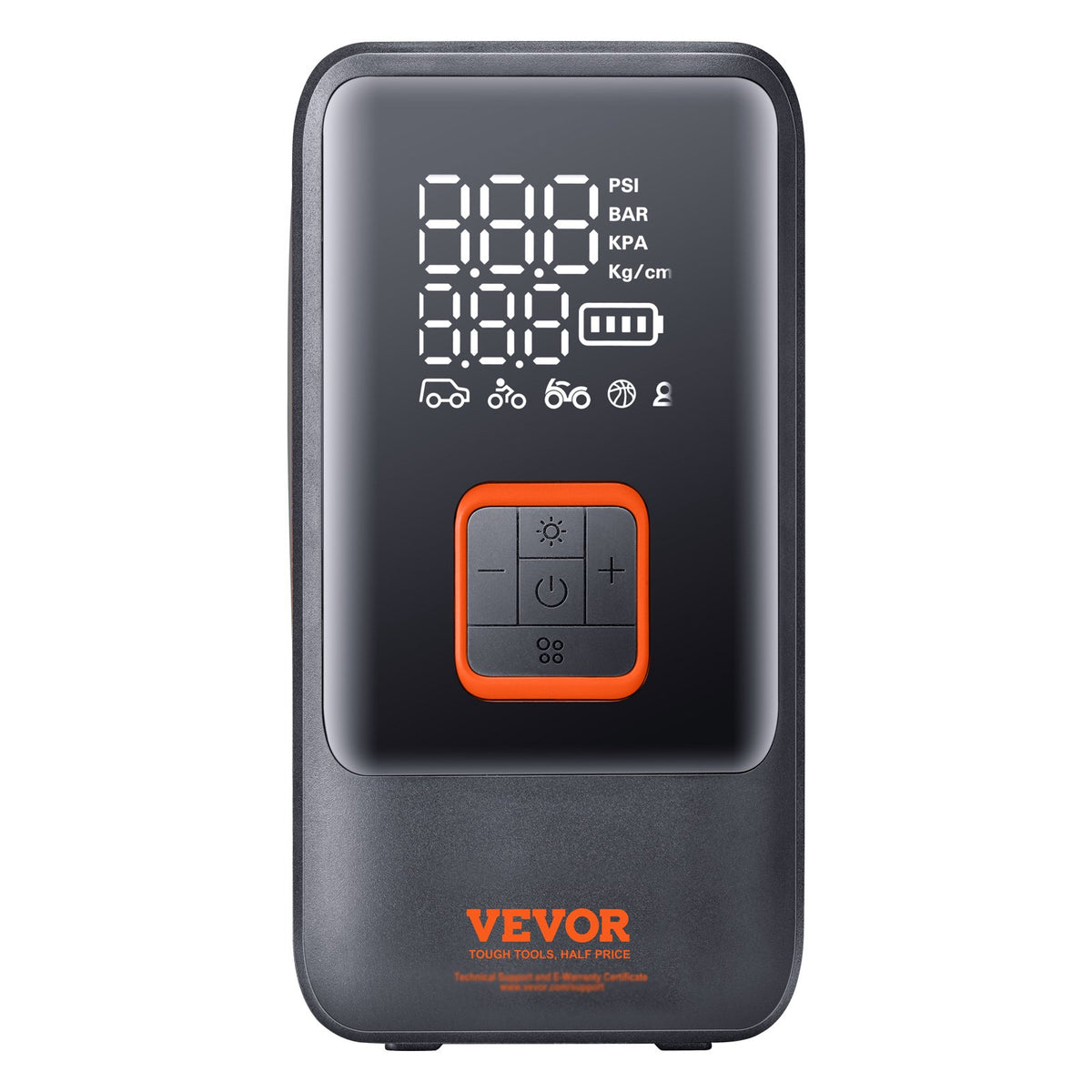 Portable Tire Inflator | Dual Cylinder 12000mAh Rechargeable Air Pump | 30s Fast Inflation | LCD Gauge | Auto-Off | For Car, Motorcycle & Bike