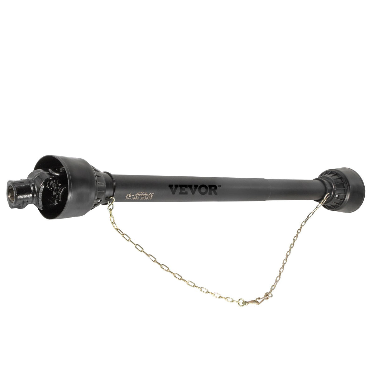 PTO Shaft | 1-3/8" x 6 Spline Ends Round End T4 | Adjustable 43"-61" Tractor Drive Shaft