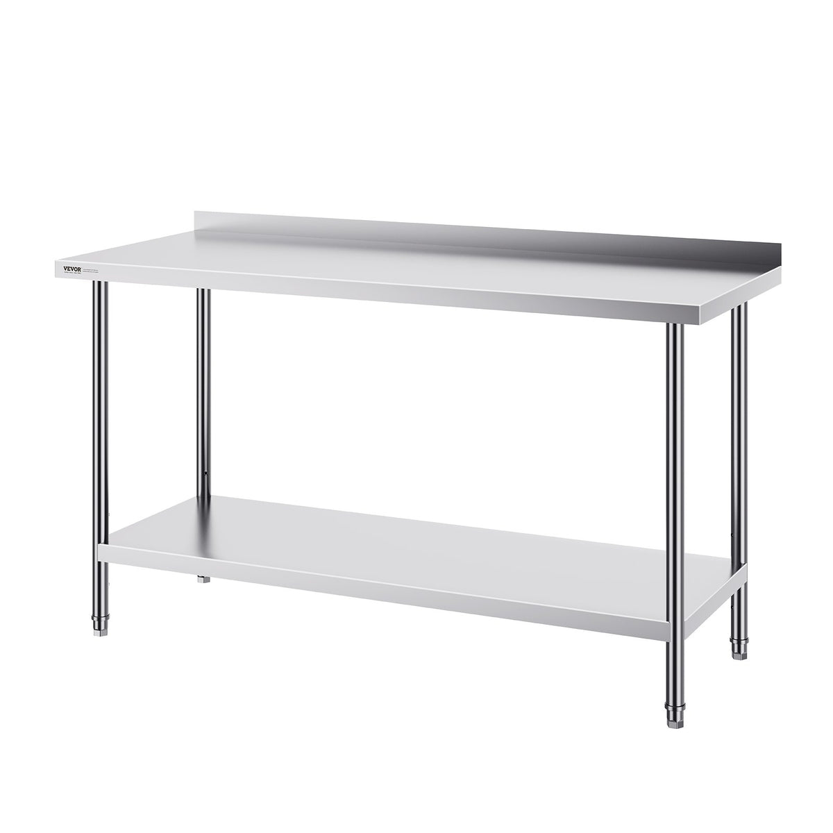 Stainless Steel Work Table 24x60x36 Inch | Commercial Food Prep Table | Heavy Duty Adjustable Height | For Restaurant, Home & Hotel Kitchens