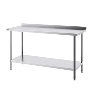 Stainless Steel Work Table 24x60x36 Inch | Commercial Food Prep Table | Heavy Duty Adjustable Height | For Restaurant, Home & Hotel Kitchens