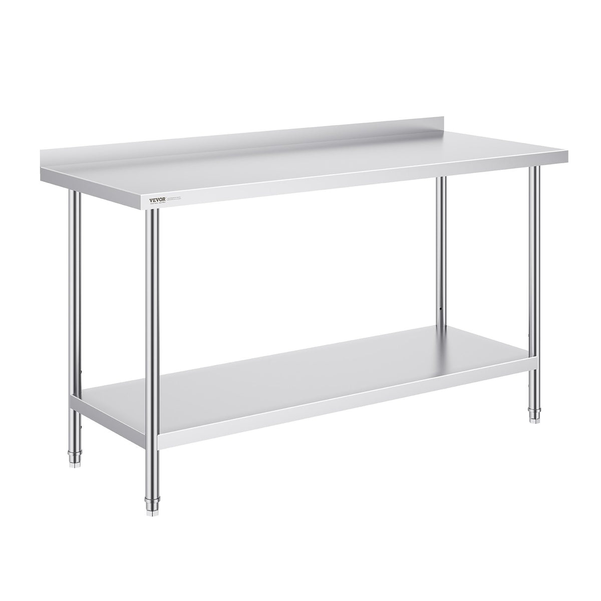 Stainless Steel Work Table 24x60x36 Inch | Commercial Food Prep Table | Heavy Duty Adjustable Height | For Restaurant, Home & Hotel Kitchens