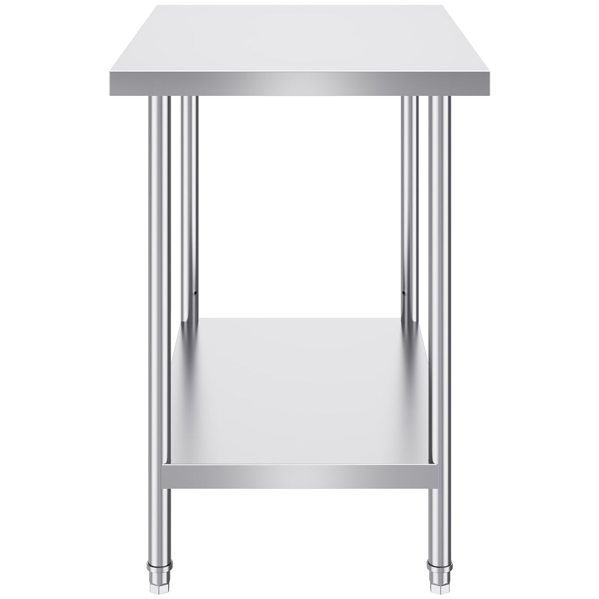 Stainless Steel Prep Table | 24x36x34" Adjustable Height | Commercial Work Table for Kitchen & Garage