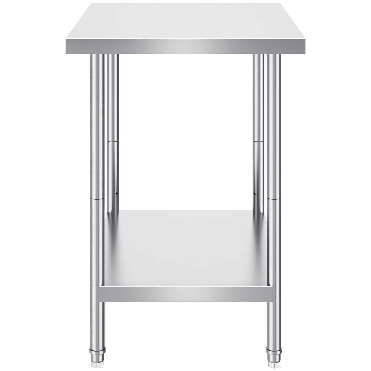 Stainless Steel Prep Table | 24x30x34" Adjustable Height | Heavy Duty Kitchen Workstation