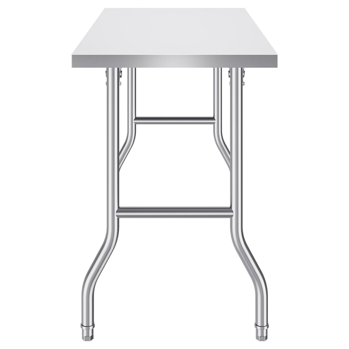 Stainless Steel Kitchen Bench | Folding Commercial Prep Table 1220x610mm