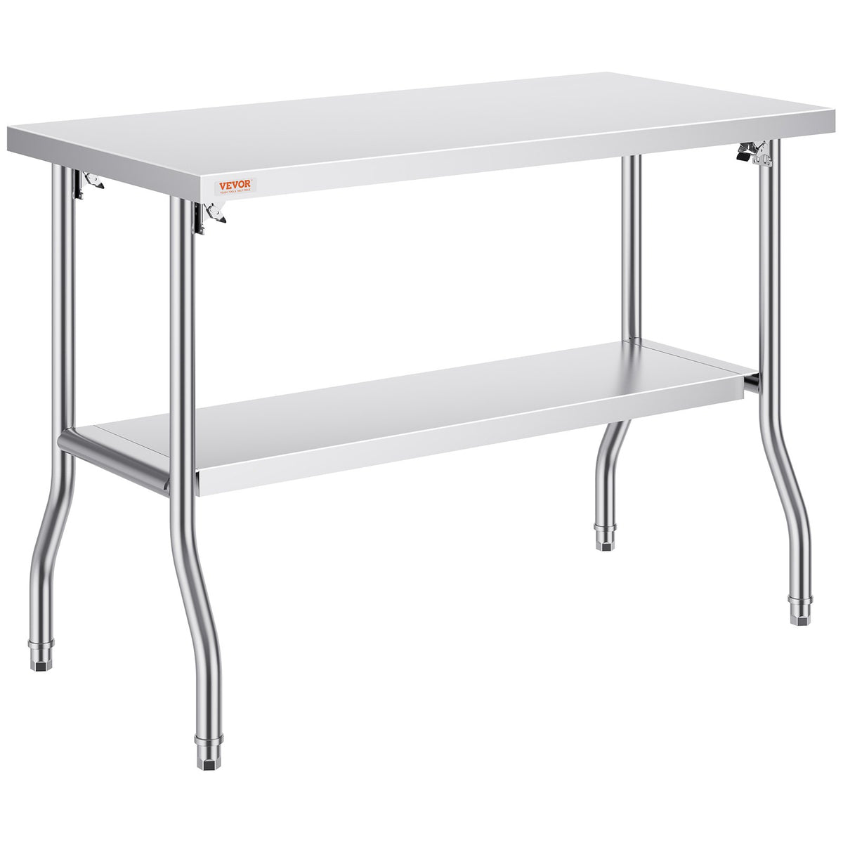Folding Commercial Worktable | 1220x610mm Prep Station | Stainless Steel