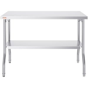 Folding Commercial Worktable | 1220x610mm Prep Station | Stainless Steel