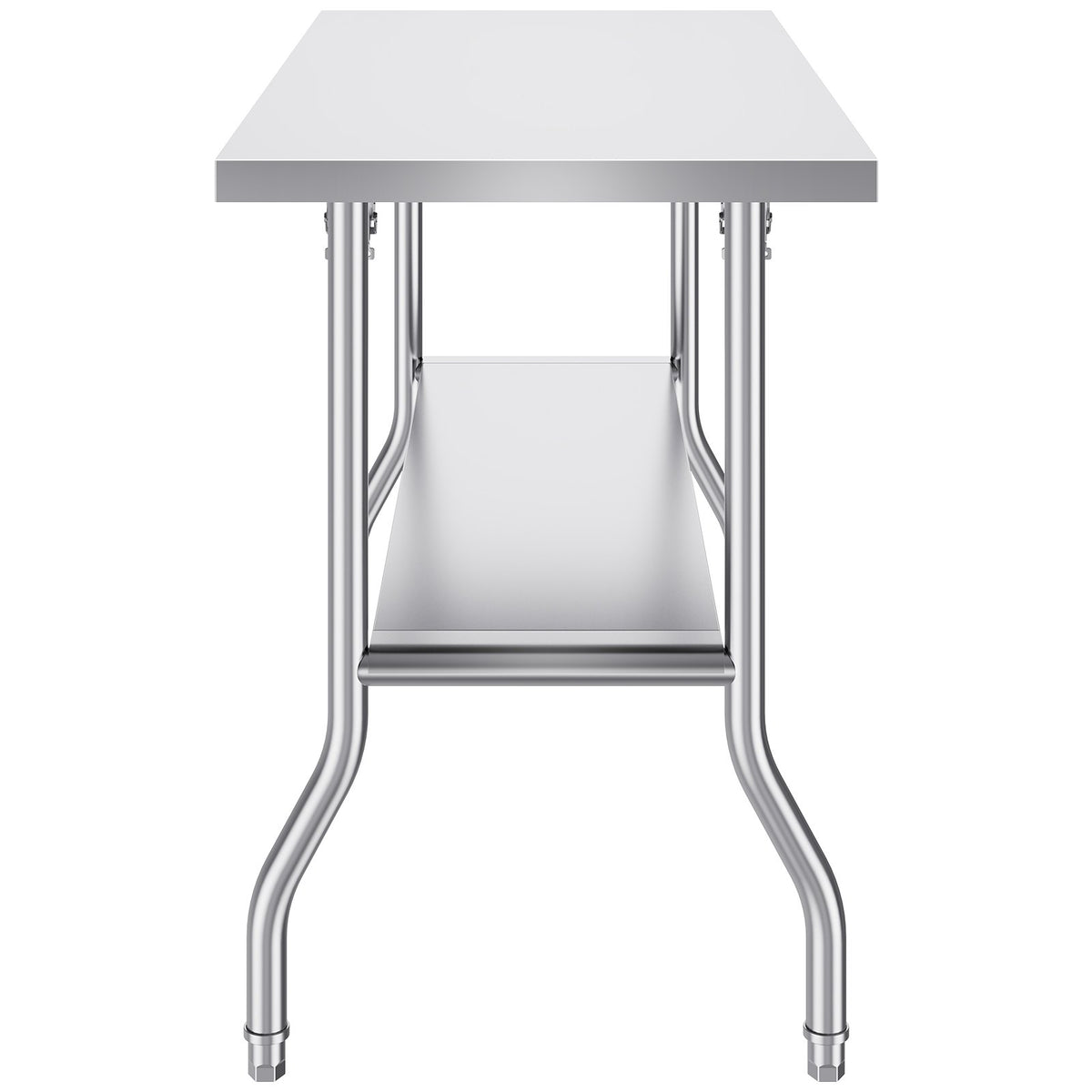 Folding Commercial Worktable | 1220x610mm Prep Station | Stainless Steel