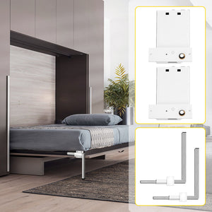 Murphy Bed Hardware Kit | Horizontal Twin Size Springs Mechanism