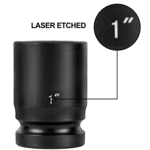 Impact Socket Set 3/4" | 29 Piece 6-Point CR-Mo SAE Sockets 3/4"-2-1/2" | Storage Case Included