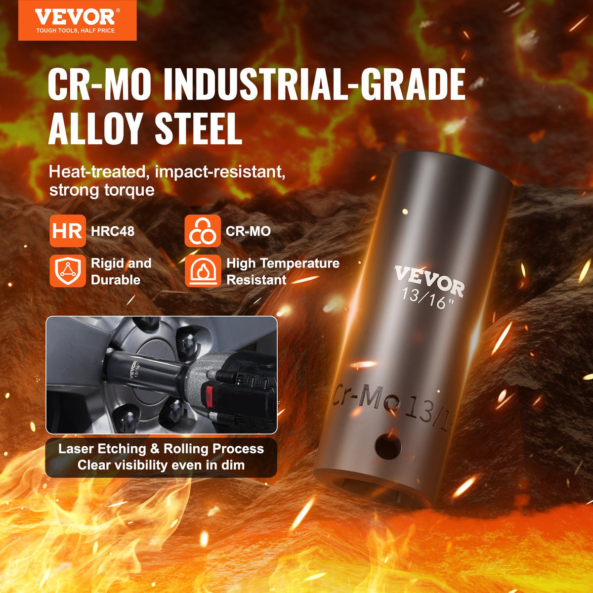 Impact Socket Set | 59-Piece 3/8" & 1/2" Drive with Ratchet