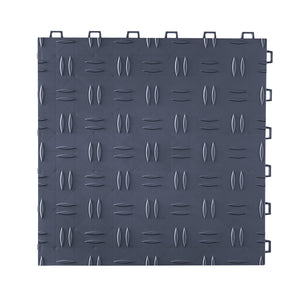 Garage Floor Tiles 50 Pack | 12"x12"x0.53" Interlocking Graphite Gray Non-Slip Tiles
