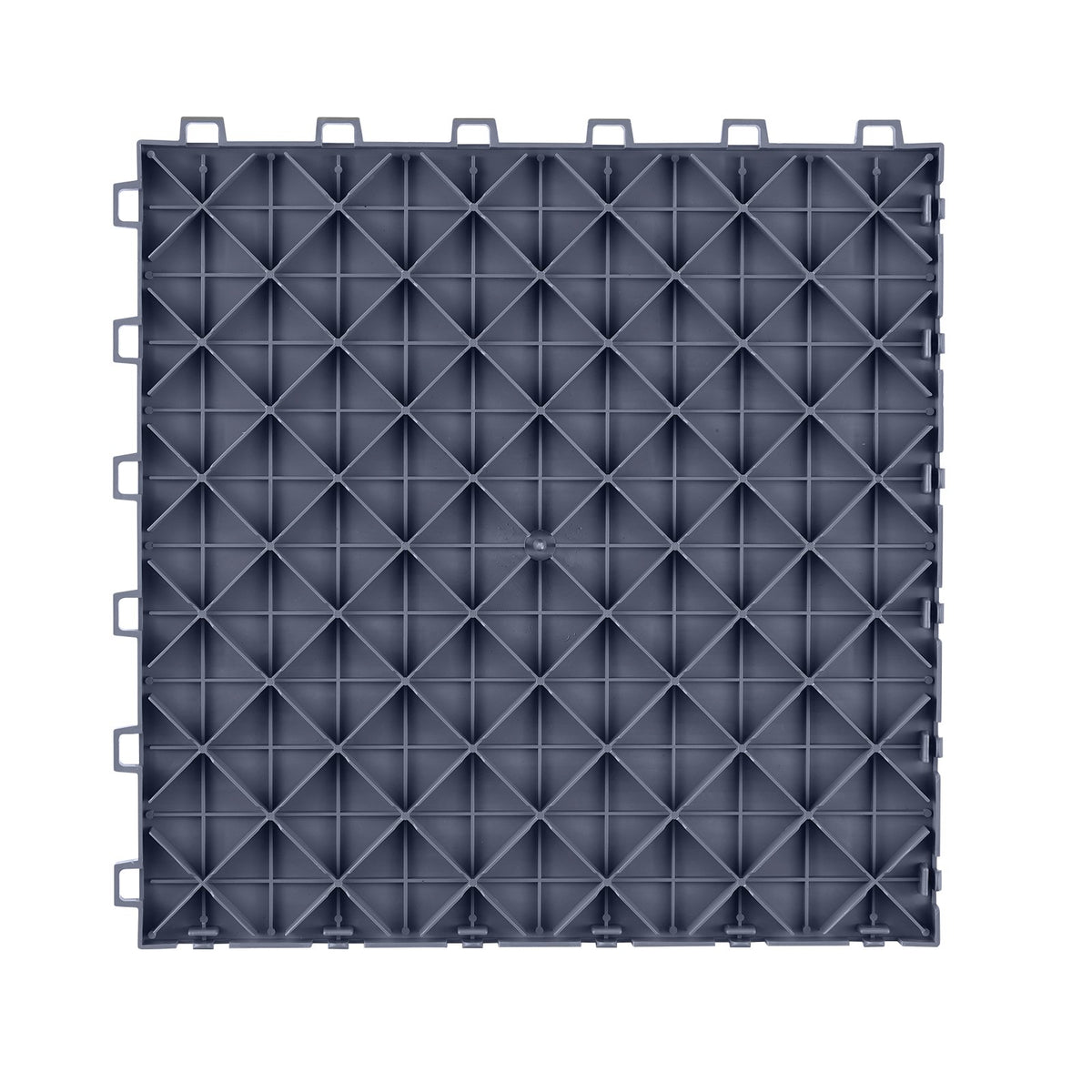 Garage Floor Tiles 50 Pack | 12"x12"x0.53" Interlocking Graphite Gray Non-Slip Tiles