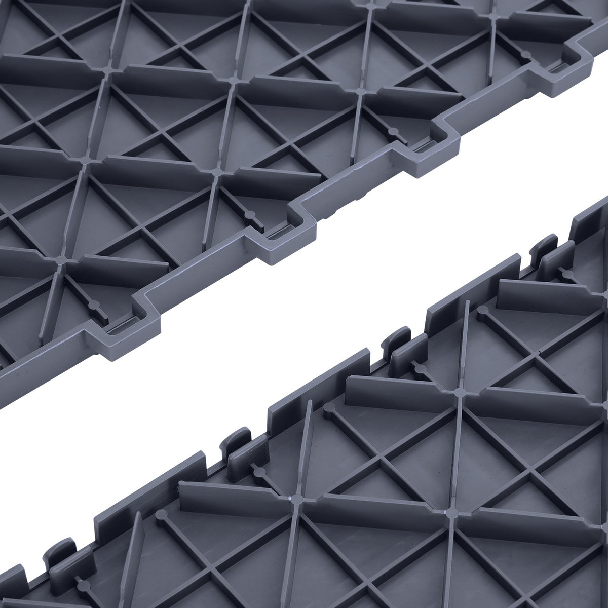 Garage Floor Tiles 50 Pack | 12"x12"x0.53" Interlocking Graphite Gray Non-Slip Tiles