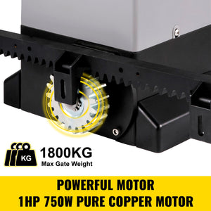 Sliding Gate Opener | 1800kg Automatic Motor with Remotes & App